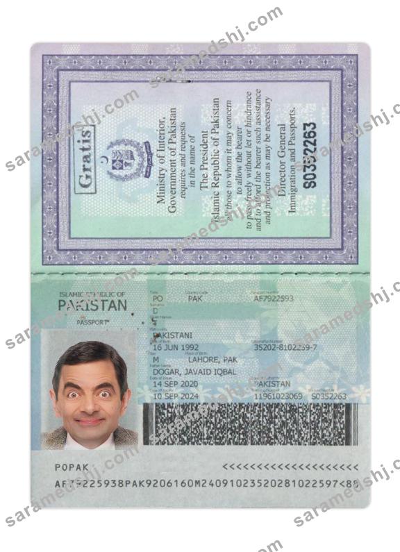 Pakistan passport 2020-present